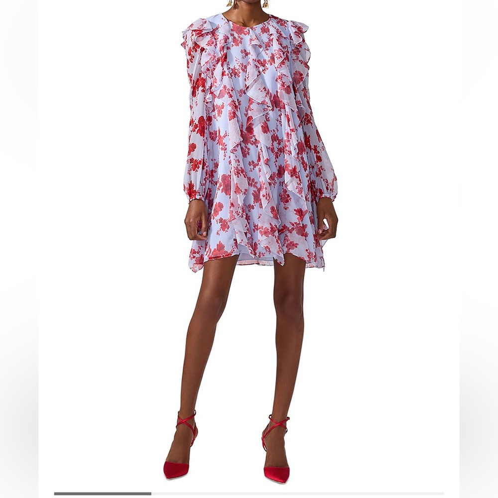 Carolina Herrera Silk Ruffled mini Dress
